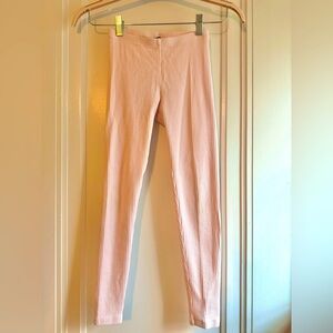 Tea Collection Pointelle Leggings Size 12 Pale Pink Blush